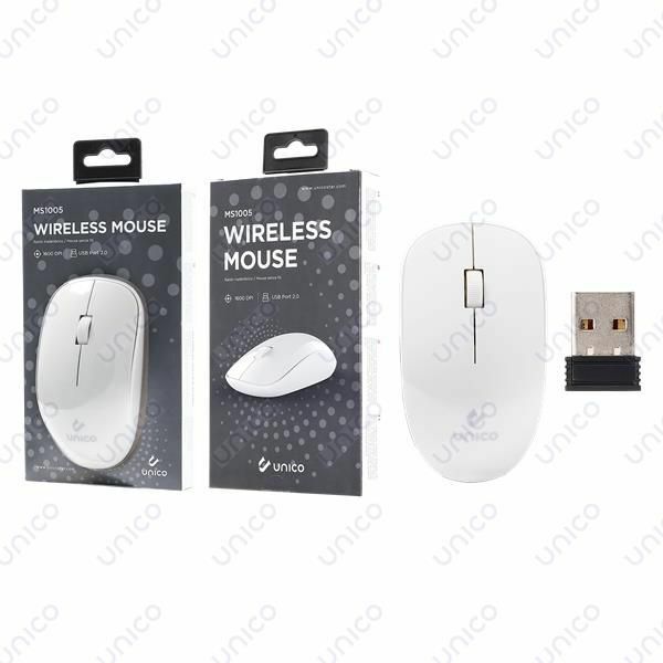 Mouse Ottico Wireless Senza Fili Unico Ms1005 Bianco cir