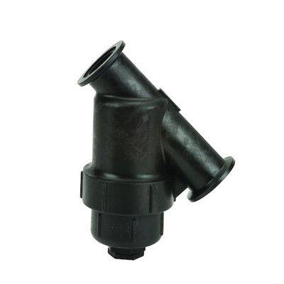 Banjo Y-Line Strainer 2 in Pipe Manifold Flange Polypropylene 150 psi 50 Mesh