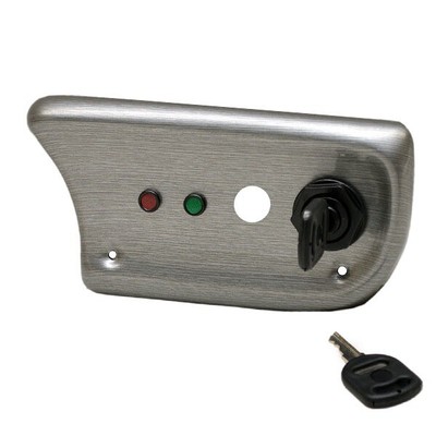 Lund Boat Ignition Switch Panel 2006395 | 6 5/8 Inch Silver Plastic
