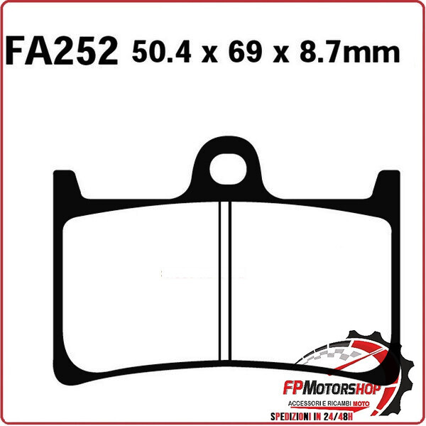 PASTIGLIE FRENO PER YAMAHA T-MAX 500 08-11 ANTERIORE EBC SFAC252 MESCOLA CARBON