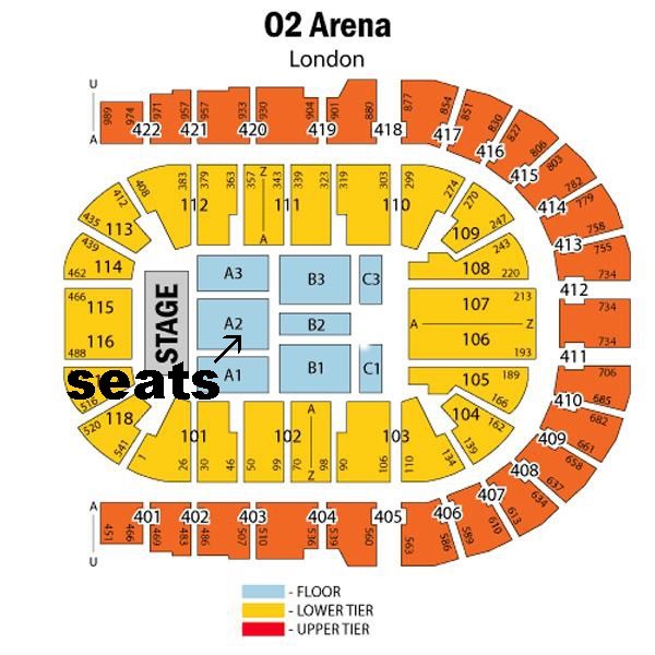 Barry Manilow Bargain 2 Amazing Block A2 Floor Tickets For O2