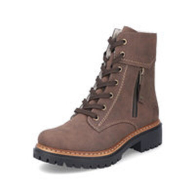 Rieker Women's Boots Ankle Boots Winter Shoes Lace-Up Boots Brown 72626