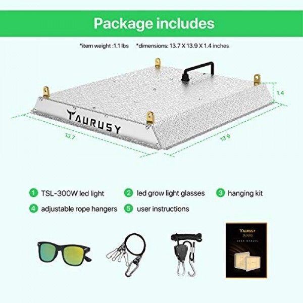 Full Spectrum Quantum Board LED Grow Light 2x2ft Coverage Green House Grow Light