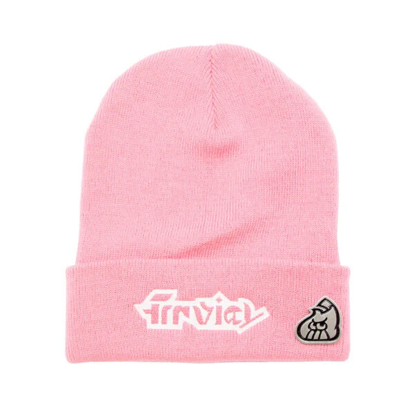 Splatoon 2 Rib Knit Beanie Cap Pink Unisex w/ Pins Firefin