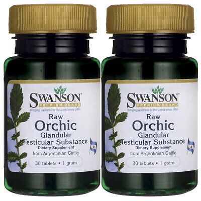 Raw Orchic Glandular 1 грамм 1000 мг 2x30 таблеток