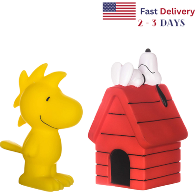 Peanuts for Pets Charlie Brown Woodstock Viny Dog House l Squeaker