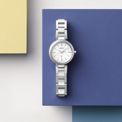 Pre-owned Seiko Lukia I Collection Ssvr139 White Solar Comfotex Women's Watch In Box
