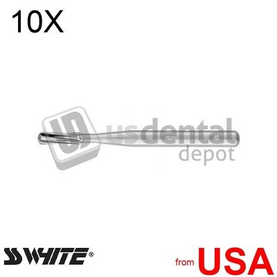 10X LOT of SS WHITE - FG #1158 straight dome plain carbide bur, 10pk   057-17709