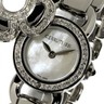 Pre-owned Cerruti 1881 Ladies Fiore Swiss Quartz Watch Mop Swarovski Ss Ct68262x403021 In Dark Gray