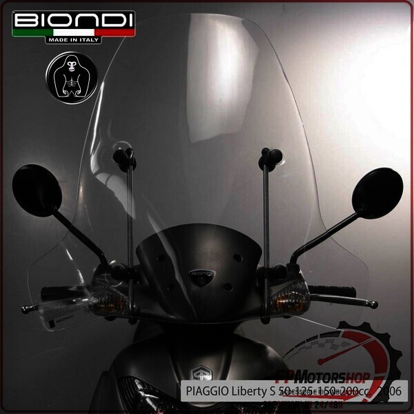 PARABREZZA PER SCOOTER PIAGGIO LIBERTY 50S 125/150/200 2006> BIONDI APRILIA 