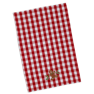 ** CHRISTMAS Kitchen Towels ** Gingerbread Man Towels"   *SET of 2*  NEW  by DII