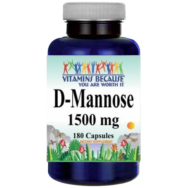 D-манноза 1500 мг 180 капсул by Vitamins Потому что ***Учреждение США/FDA***