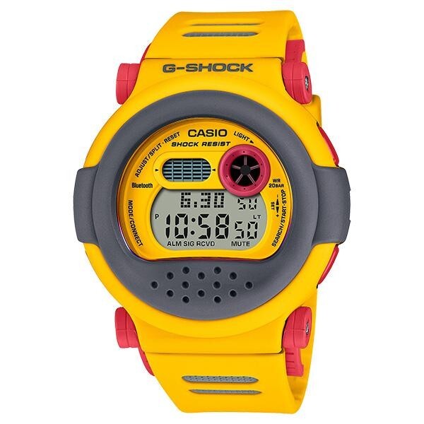 Pre-owned Casio G-shock G-b001mve-9jr Watch Digital Double Bezel Yellow 2023 -new