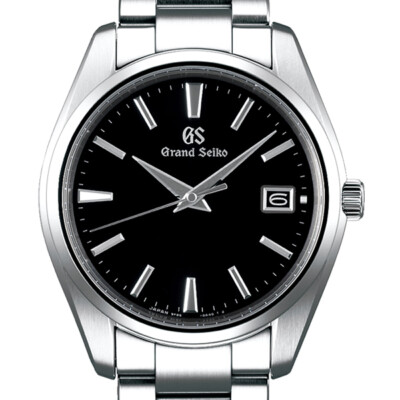 Pre-owned Grand Seiko Heritage Collection Sbgp011 Black Analog Quartz Men Watch In Box