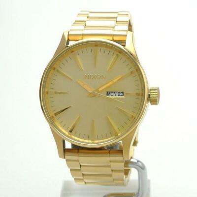 Pre-owned Nixon Men's Watch Sentry Sentry All Gold A356502