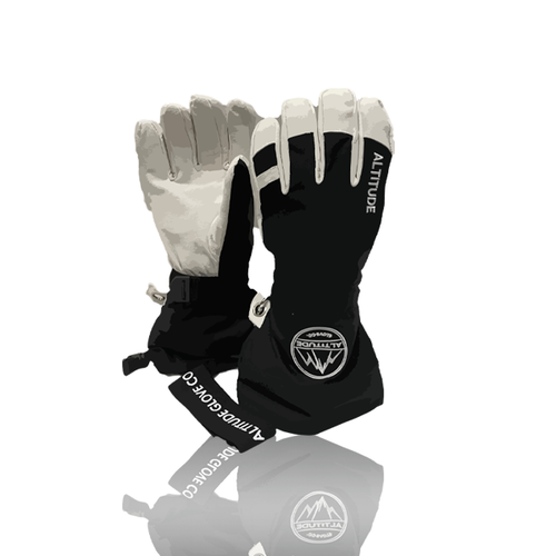 ​ALTITUDE TECH ALPINE ARMY LEATHER HELI SKI SNOWBOARD WINTER GLOVE