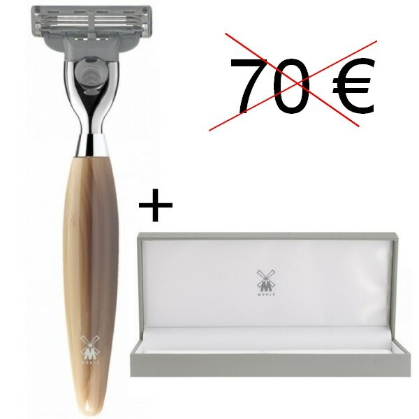 Rasoir homme traditionnel à main MÜHLE 3 lames résine -R872M3 / SCHEERMES Muehle