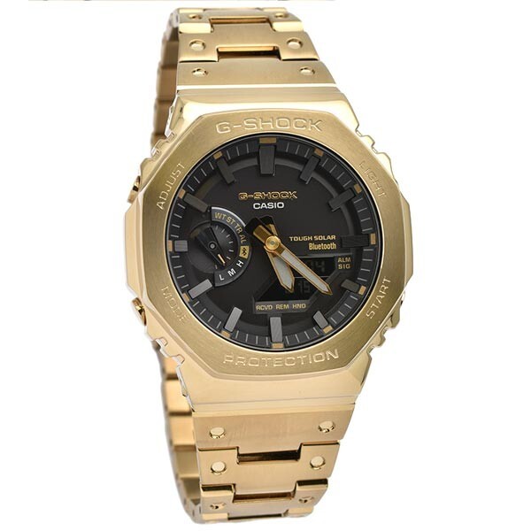Pre-owned Casio G-shock Full Metal 2100 Series Gm-b2100gd-9ajf Cassioak Men's Watch Gold