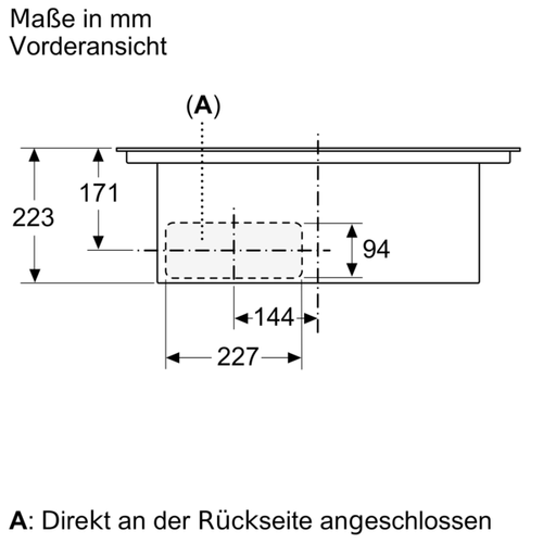 SIEMENS ED711FQ15E Induktionskochfeld mit Dunstabzug 70cm rahmenlos EEK B