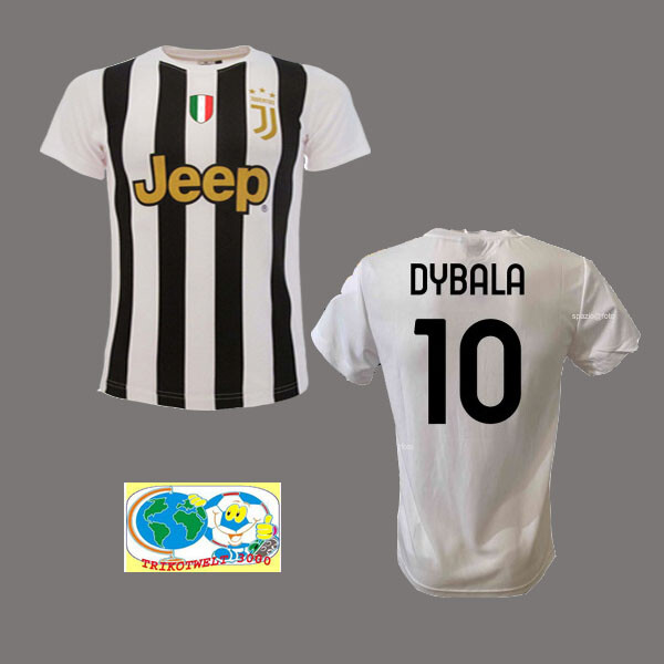 JUVENTUS TURIN-TRIKOT 2021 PAOLO DYBALA GRÖßEN S-L UND XL-NEUWARE