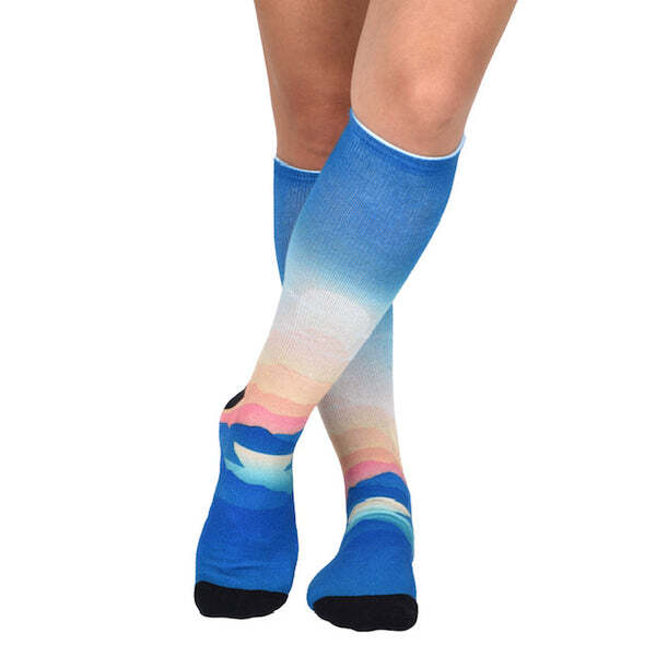 Gliding Through Paradise Pattern Coolmax Socks, Nature Collection
