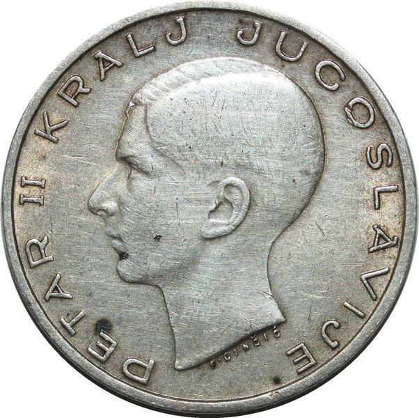P5151 Yugoslavia 20 Dinara Petar Ii 1938 Silver -> Make Offer