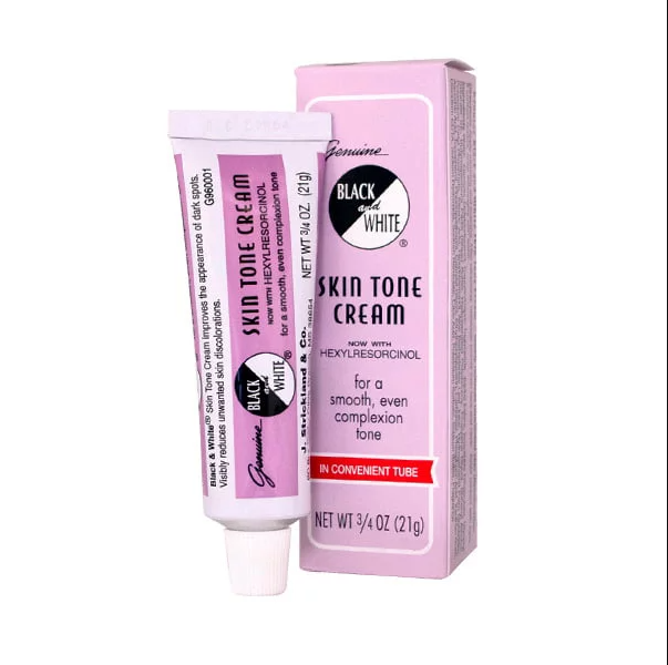 BLACK AND WHITE SKIN TONE CREAM 0.7 OZ, SMALL CONVENIENT TUBE, FREE SHIPPING