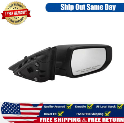Passenger Right Side Mirror 3Pin Textured Black For Chevrolet Malibu 2016-2022