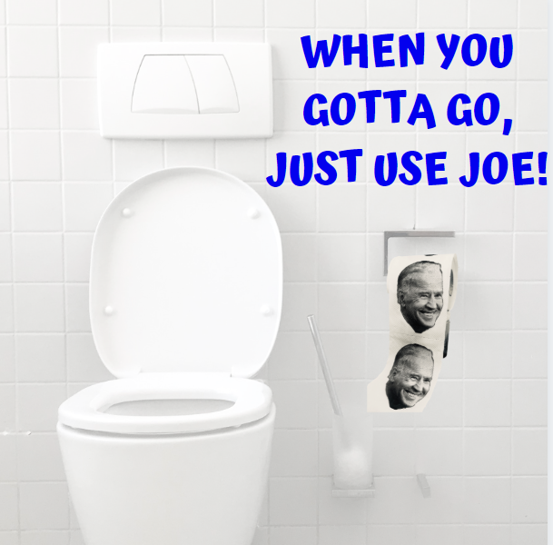 Joe Biden Toilet Paper, Funny Political Novelty Biden TP Gag Gift 2-Pack