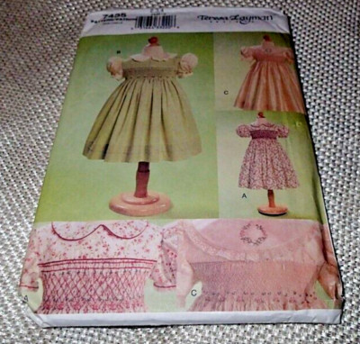VOGUE PATTERN 7435 ~ CHILDREN'S DRESS & TRANSFER ~ SIZES 2 - 3 - 4 *UNCUT