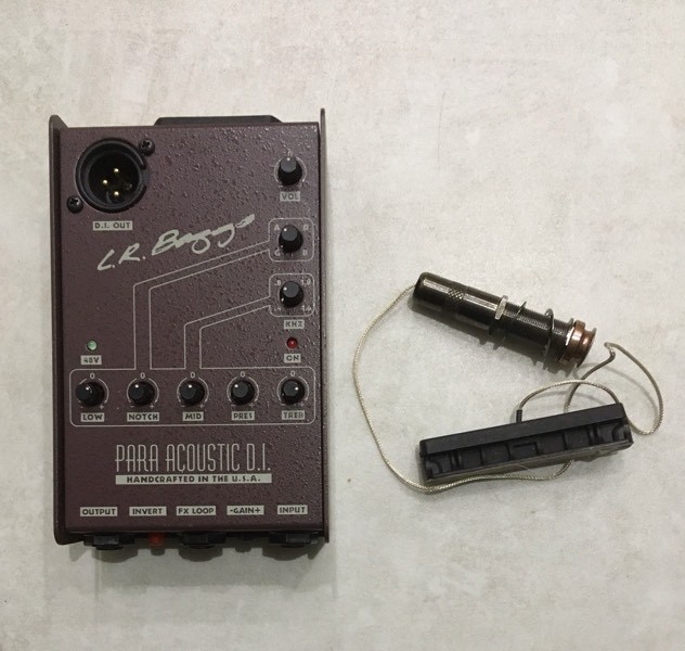 LR BAGGS PARA ACOUSTIC DI Preamp with 5 band EQ & BAGGS iBeam Passive