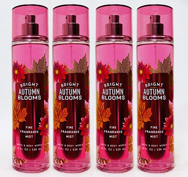 4 Bath & Body Works BRIGHT AUTUMN BLOSSOMS Fine Fragrance