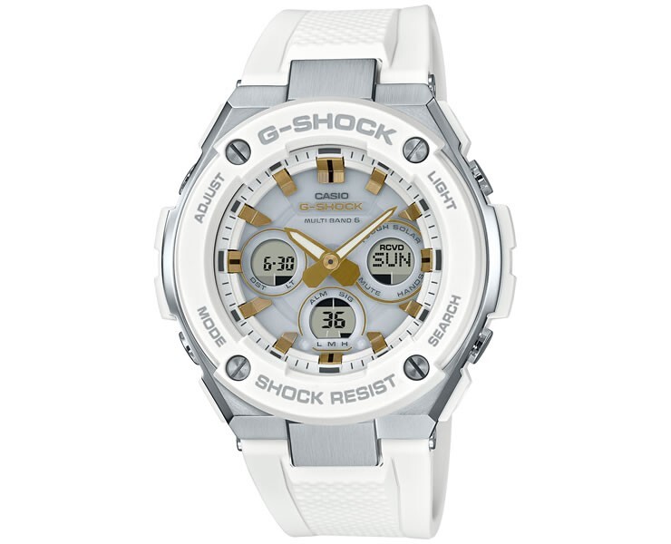 Pre-owned Casio G-shock G-steel Gst-w300-7ajf Radio Solar Analog Digital Mens Watch