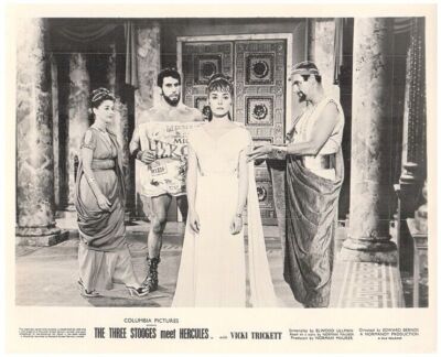 Three Stooges Meet Hercules Samson Burke Vicki Trickett 11x14 photo