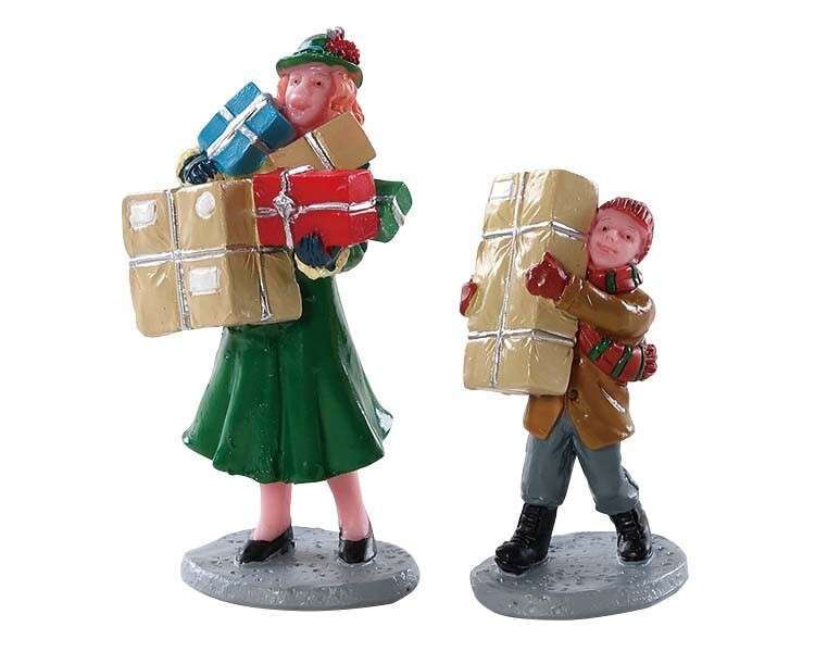 NEW LEMAX CHRISTMAS RUSH, SET OF 2 #82610