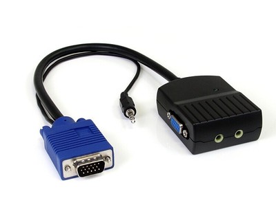StarTech ST122LEA 2 Port VGA Video Splitter with Audio - USB Powered 