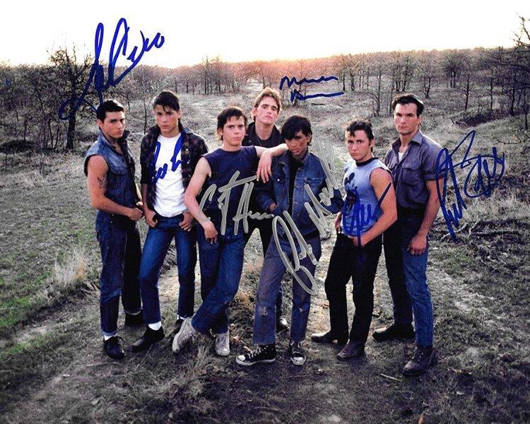 REPRINT - THE OUTSIDERS CAST Autographed Signed 8 x 10 Photo Poster RP Man Cave