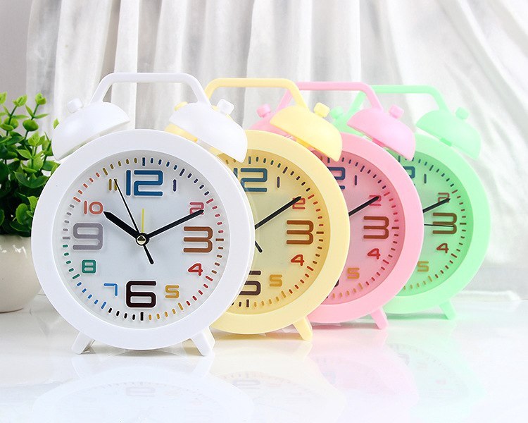 Orologio Sveglia Da Tavolo A Forma Vintage Colorata Camera Casa linq
