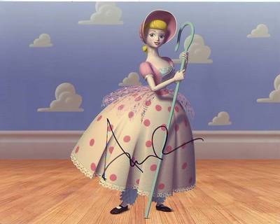 annie potts signed toy story bo peep photo w/ hologram coa