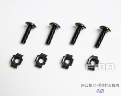 4 sets FMA Helmet Rail Helmet Strap Fixing Screws Bolts and Nuts