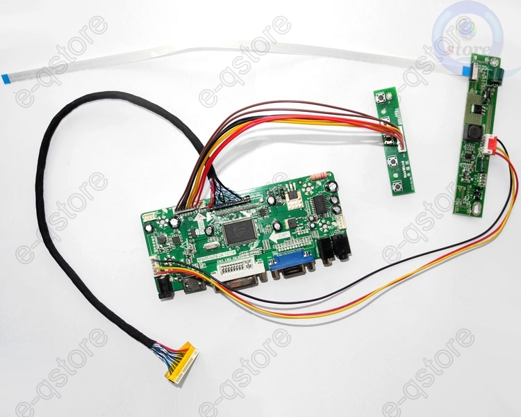 LCD Controller Monitor Board Driver Kit for N156HGE-LA1 1920X1080 HDMI+DVI+VGA