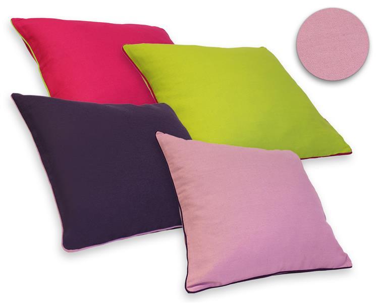 Kissenbezug Leinenoptik mit Paspel Kissenhülle Zierkissen 40x40 und 50x50 cm Couchkissen 