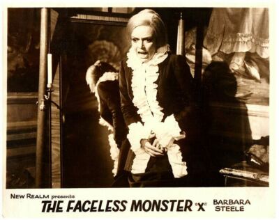 The Faceless Monster Nightmare Castle original lobby Card 1965 Barbara Steele