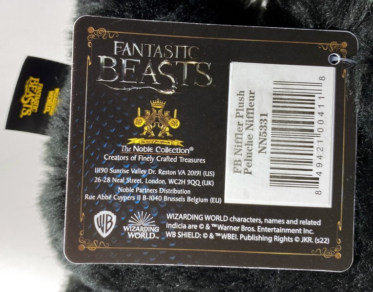 Fantastic Beasts Niffler 8" Plush Harry Potter Wizarding World Noble Collection
