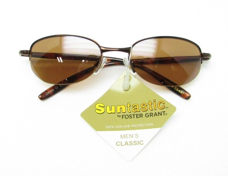 Suntastic by Foster Grant Men's Classic Sunglasses DRIVER 52 MCV 100% UV