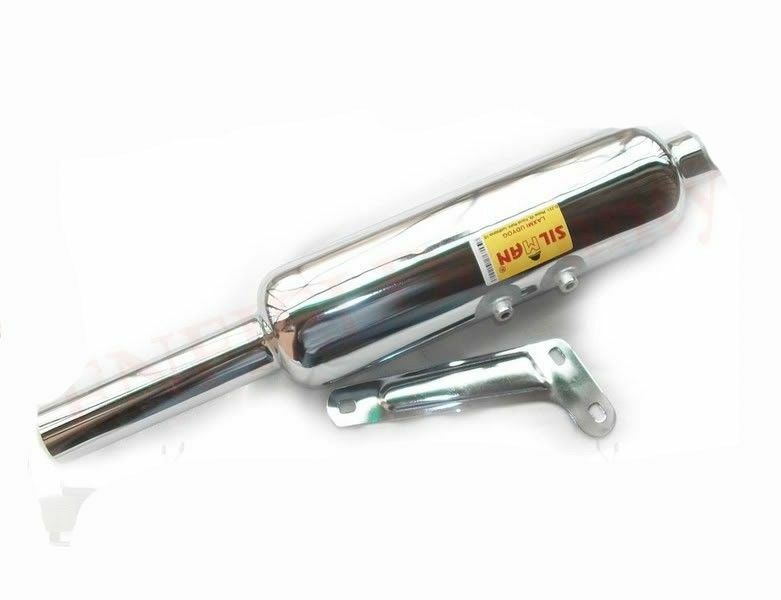 Fits Royal Enfield 350 Standard Exhaust Silencer Chrome Plated  