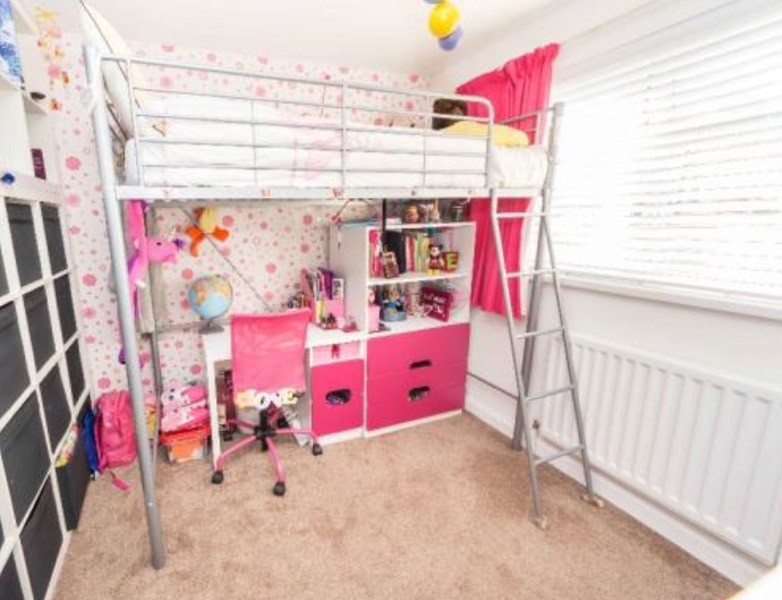 Argos children's HIGH SLEEPER LOFT BED, TOLGA 3 Drawer book shelf and TOLGA 2 drawer desk. in