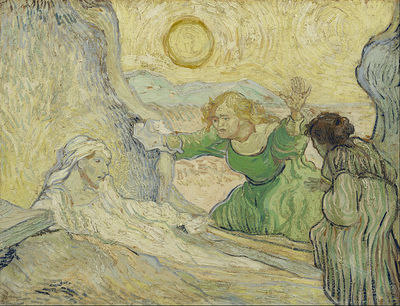 Vincent van Gogh - The raising of Lazarus  Painitng Canvas Print wall home Decor