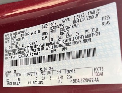 Radiator Fits 14-18 TRANSIT CONNECT 1084207