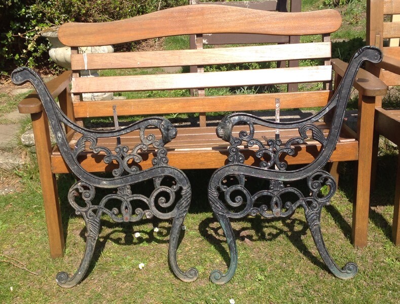 Other Reclaimed Pair Of Victorian Cast Iron Garden Bench Ends